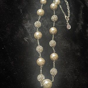 Elegant Silver Beaded Necklace
